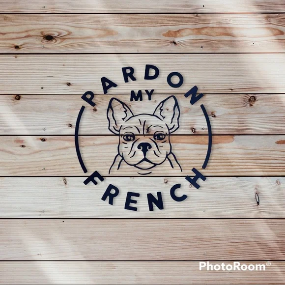 Pouch with zipper “Pardon my French”/New - Picture 3 of 3